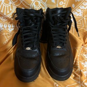 black high top air force 1 men size 10